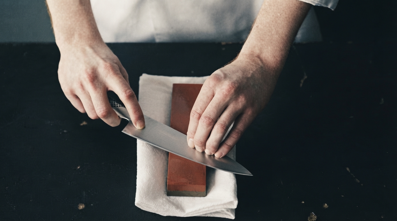 Editorial illustration for Choosing a Knife Sharpener: Pull-Through, Electric, Whetstone, or Rod