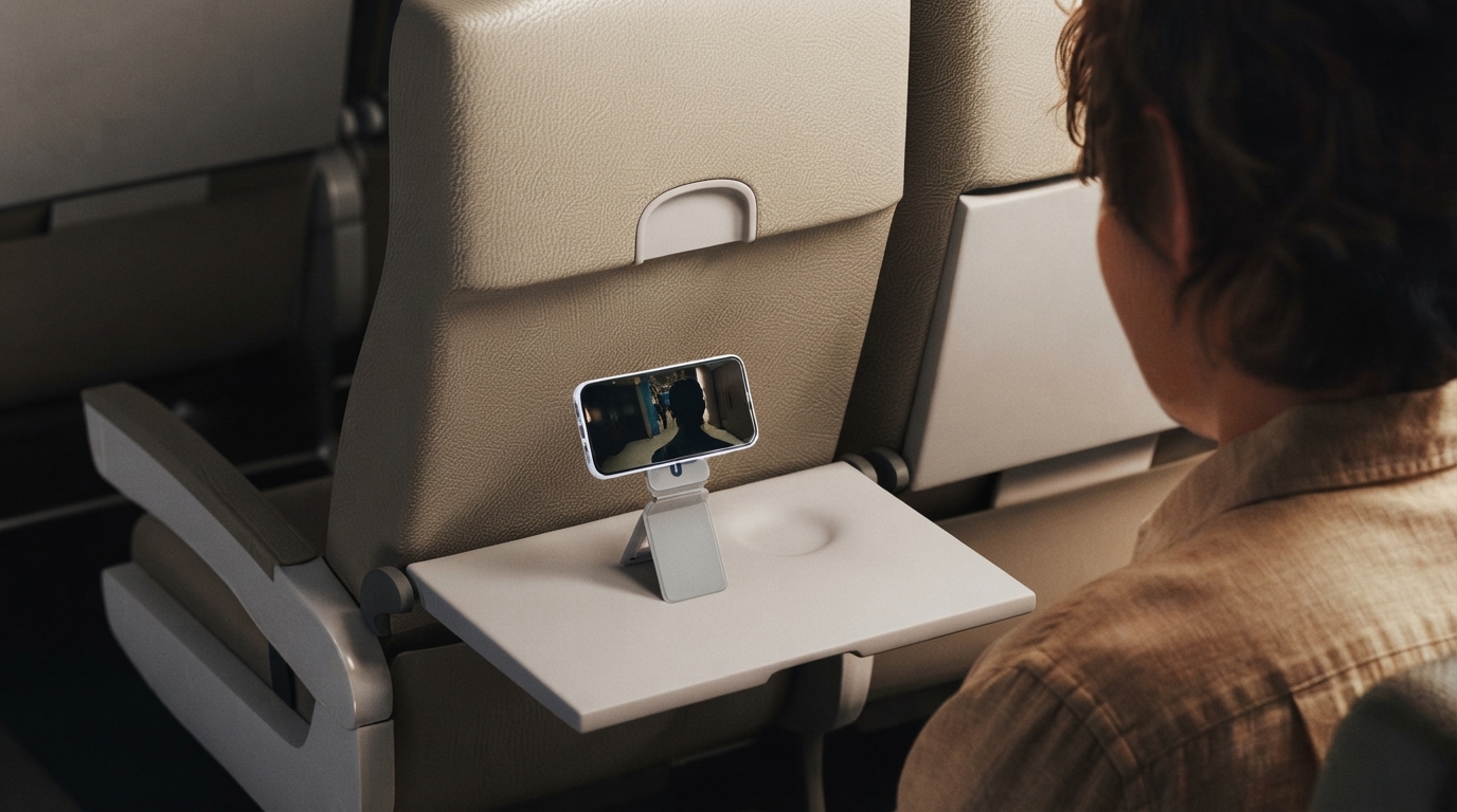 Editorial illustration for Selecting the Best Multi-functional Tech Accessories for Streamlined Travel