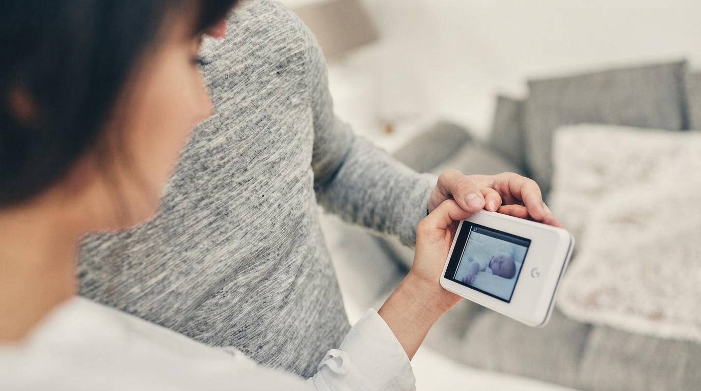 Editorial illustration for Wearable or Contactless? How to Pick an Advanced Baby Monitor Without Gambling on Privacy
